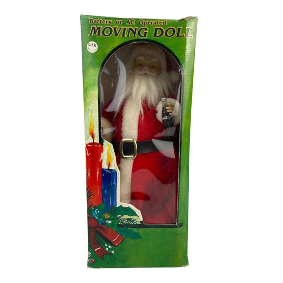 Vtg Motion-ette Animated Santa Claus With Candle 18” Coca Cola Christmas Holiday - Picture 8 of 12